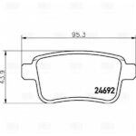 Колодки торм. для а/м Renault Kangoo II (07-)/Mercedes Citan (12-) диск. зад. (PF 4091) TRIALLI