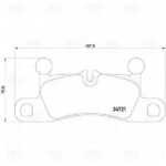 Колодки торм. для а/м VW Touareg II (10-)/Porsche Cayenne II (10-) диск. зад. (PF 4123) TRIALLI