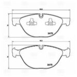 Колодки торм. для а/м BMW X5 (E70) (07-) 4.8i диск. перед. (PF 4181) TRIALLI