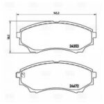 Колодки торм. для а/м Mazda BT-50 (06-)/Ford Ranger (98-) диск. перед. (PF 4212) TRIALLI