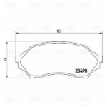 Колодки торм. для а/м Mazda 323 (98-) диск. перед. (PF 4257) TRIALLI