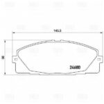 Колодки торм. для а/м Toyota Hiace H200 (04-) диск. перед. (PF 4358) TRIALLI