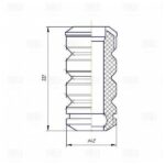 Буфер (отбойник) для а/м Лада 1117-1119 Kalina (перед. стойки 1 шт.) PUR (BC 0133) TRIALLI BC0133