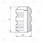 Буфер (отбойник) для а/м Лада 2108-21099/2113-2115 (перед. стойки 1 шт.) PUR (BC 0131) TRIALLI