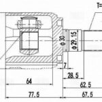 ШРУС для а/м Hyundai Solaris (10-)/Solaris II (17-)/Kia Rio (11-)/(17-) 1.4i/1.6i 6AT (внутр. TRIALLI GO0823