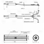 Глушитель для а/м Nissan Teana (08-) 2.5i доп. (резонатор) (алюм. сталь) (EAM 0375) TRIALLI