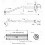 Глушитель для а/м Toyota Corolla (01-) 1.4i/1.6i седан/универс. доп. (резонатор) (алюм. сталь TRIALLI