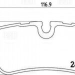 Колодки торм. для а/м Land Rover Discovery 3 (04-) диск. зад. (в компл. с датчиком) (PF 4047) TRIALLI