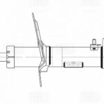 Амортизатор для а/м Mitsubishi Outlander (12-) (стойка) перед. лев. (AG 11155) TRIALLI