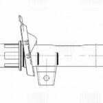 Амортизатор для а/м Skoda Kodiaq (16-)/VW Tiguan (16-) (стойка) перед. (AG 18066) TRIALLI