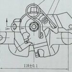 Суппорт торм. для а/м Opel Astra H (04-) зад. лев. d=36мм (диск 240/10) (CF 032103) TRIALLI