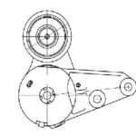 Ролик привод. ремня для а/м Ford Focus III (11-)/Kuga (13-) 1.5T/1.6T (с натяж. мех) (CM 5463) TRIALLI