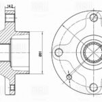Ступица для а/м Лада Vesta (14-) (перед.) (MR 0103) TRIALLI