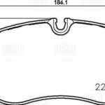 Колодки торм. для а/м Mercedes V (W447) (14-) диск. перед. т/с Brembo (PF 0815) TRIALLI