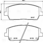 Колодки торм. для а/м Hyundai Santa Fe (18-)/Kia Sorento (15-) диск. перед. R18 (PF 0878) TRIALLI