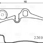 Колодки торм. для а/м Audi Q7 (06-)/Porsche Cayenne (02-) диск. зад. 112x73 (с 2 датч.) (PF 4122) TRIALLI