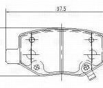 Колодки торм. для а/м Geely Coolray (20-) диск. зад. (PF 4130) TRIALLI