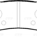 Колодки тормозные дисковые зад CTR