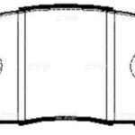 Колодки тормозные дисковые перед CTR