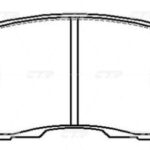 Колодки тормозные дисковые передние CTR GK0731