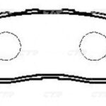 Колодки тормозные дисковые CTR