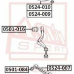 САЙЛЕНТБЛОК ПЕРЕДНЕГО НИЖНЕГО РЫЧАГА ВНЕШНИЙ ASVA