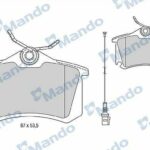 Колодки тормозные дисковые зад MANDO