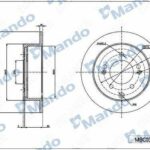 Диск тормозной MANDO