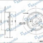 Диск тормозной MANDO