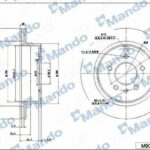 Диск тормозной MANDO