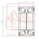 ПОДШИПНИК СТУПИЧНЫЙ ПЕРЕДНИЙ (38x70x37) ASVA