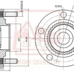 СТУПИЦА ЗАДНЯЯ 2WD С КОЛЬЦОМ АБС ASVA