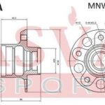 СТУПИЦА ПЕРЕДНЯЯ В КОМПЛЕКТЕ С ПОДШИПНИКАМИ ASVA