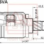 ШРУС ВНУТРЕННИЙ NISSAN ALMERA 24x22x40 ASVA