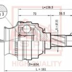 ШРУС ВНУТРЕННИЙ OPEL CORSA/ASTRA 22x22х35 ASVA