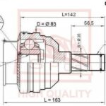 ШРУС ВНУТРЕННИЙ DAEWOO NEXIA 34x22х35 ASVA