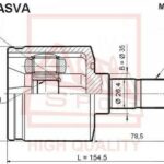 ШРУС ВНУТРЕННИЙ ELANTRA/TUCSON 25x23x35 ASVA