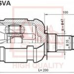 ШРУС ВНУТРЕННИЙ LAND CRUISER PRADO 30x30x47 ASVA