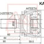 ШРУС НАРУЖНЫЙ KIA CERATO/SPECTRA 25x22x50 ASVA