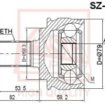 ШРУС НАРУЖНЫЙ GRAND VITARA 28x22x58 ASVA