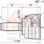 ШРУС НАРУЖНЫЙ HYUNDAI SONATA 25x23x50 ASVA