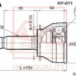 ШРУС НАРУЖНЫЙ HYUNDAI SONATA 27x25x60 ASVA