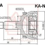 ШРУС НАРУЖНЫЙ SONATA/OPTIMA 27x25x62 ASVA