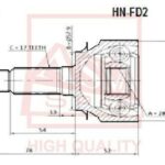ШРУС НАРУЖНЫЙ HONDA CIVIC 30x26х59 ASVA