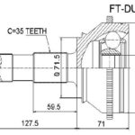 ШРУС НАРУЖНЫЙ FIAT DUCATO 35x29x71 ASVA FTDUCA54