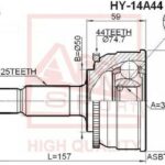 ШРУС НАРУЖНЫЙ HYUNDAI MATRIX 25x30x50 ASVA