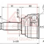 ШРУС НАРУЖНЫЙ HYUNDAI ELANTRA 25x30x50 ASVA