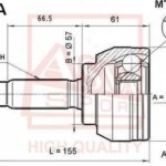 ШРУС НАРУЖНЫЙ MITSUBISHI LANCER 25x30x57 ASVA