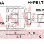 ШРУС ВНУТРЕННИЙ ЗАДНИЙ 23x41x27 ASVA