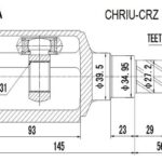 ШРУС ВНУТРЕННИЙ CHEVROLET CRUZE 34x31x35 ASVA